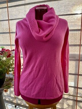 Sundance Sweet Sentiments 100% Cashmere Cowl Neck Sweater